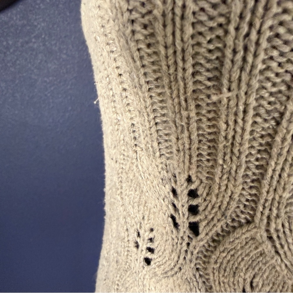 Between Me & You Beige Knit Crewneck Sweater | Size XS - Picture 7 of 7